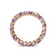 4 - Clarissa 3.00 mm Princess Cut Amethyst and Diamond Eternity Band 