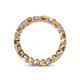 4 - Clarissa 3.00 mm Princess Cut Citrine and Diamond Eternity Band 