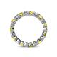 4 - Clarissa 3.00 mm Princess Cut Yellow Sapphire and Diamond Eternity Band 