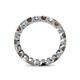 4 - Clarissa 3.00 mm Princess Cut Smoky Quartz and Diamond Eternity Band 
