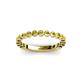 3 - Ashlyn 1.80 mm Yellow Sapphire 3/4 Eternity Band 
