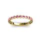 3 - Ashlyn 1.80 mm Pink Sapphire 3/4 Eternity Band 