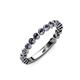 4 - Ashlyn 1.80 mm Iolite 3/4 Eternity Band 