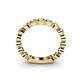 4 - Ashlyn 2.30 mm Citrine and Diamond 3/4 Eternity Band 