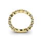 4 - Ashlyn 2.30 mm Yellow Sapphire and Diamond 3/4 Eternity Band 