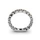 4 - Ashlyn 2.30 mm Smoky Quartz and Lab Grown Diamond 3/4 Eternity Band 