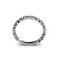 5 - Ashlyn 1.80 mm Iolite 3/4 Eternity Band 