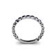 5 - Ashlyn 1.80 mm Blue Sapphire 3/4 Eternity Band 