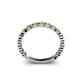 5 - Ashlyn 1.80 mm Yellow Sapphire 3/4 Eternity Band 
