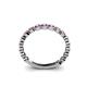 5 - Ashlyn 1.80 mm Pink Sapphire 3/4 Eternity Band 