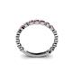 5 - Ashlyn 1.80 mm Rhodolite Garnet 3/4 Eternity Band 