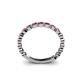 5 - Ashlyn 1.80 mm Ruby 3/4 Eternity Band 