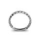 5 - Ashlyn 1.80 mm White Sapphire 3/4 Eternity Band 