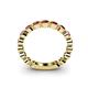 5 - Ashlyn 2.30 mm Ruby 3/4 Eternity Band 