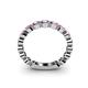 5 - Ashlyn 2.30 mm Pink Sapphire 3/4 Eternity Band 