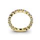 5 - Ashlyn 2.30 mm Iolite 3/4 Eternity Band 