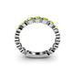 5 - Ashlyn 2.30 mm Peridot 3/4 Eternity Band 