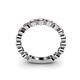 5 - Ashlyn 2.30 mm Pink Tourmaline 3/4 Eternity Band 