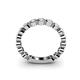 5 - Ashlyn 2.30 mm White Sapphire 3/4 Eternity Band 
