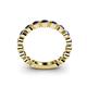5 - Ashlyn 2.30 mm Blue Sapphire 3/4 Eternity Band 