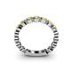 5 - Ashlyn 2.30 mm Yellow Sapphire 3/4 Eternity Band 