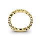 5 - Ashlyn 2.30 mm Yellow Sapphire 3/4 Eternity Band 
