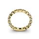 5 - Ashlyn 2.30 mm Smoky Quartz 3/4 Eternity Band 