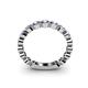 5 - Ashlyn 2.30 mm Tanzanite 3/4 Eternity Band 