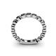 5 - Ashlyn 2.30 mm Black Diamond 3/4 Eternity Band 
