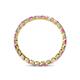 4 - Clarissa 2.50 mm Princess Cut Pink Sapphire and Diamond Eternity Band 