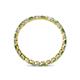 4 - Clarissa 2.50 mm Princess Cut Green Garnet and Diamond Eternity Band 