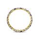 4 - Clarissa 2.50 mm Princess Cut Iolite and Diamond Eternity Band 