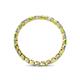 4 - Clarissa 2.50 mm Princess Cut Peridot and Diamond Eternity Band 