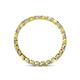 4 - Clarissa 2.50 mm Princess Cut Yellow Sapphire and Diamond Eternity Band 