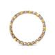 4 - Clarissa 2.50 mm Princess Cut Yellow Sapphire and Diamond Eternity Band 