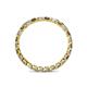 4 - Clarissa 2.50 mm Princess Cut Smoky Quartz and Diamond Eternity Band 