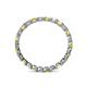4 - Clarissa 2.50 mm Princess Cut Yellow Sapphire and Diamond Eternity Band 