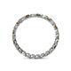 4 - Clarissa 2.50 mm Princess Cut Smoky Quartz and Diamond Eternity Band 