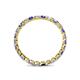 4 - Clarissa 2.50 mm Princess Cut Tanzanite and Diamond Eternity Band 