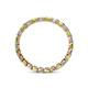 4 - Clarissa 2.50 mm Princess Cut Peridot and Diamond Eternity Band 