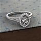 2 - Deborah Desire Oval Shape Semi Mount Split Shank Halo Engagement Ring 