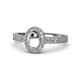 1 - Annabel Desire Oval Cut Semi Mount Halo Engagement Ring 