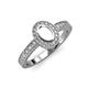 3 - Annabel Desire Oval Cut Semi Mount Halo Engagement Ring 