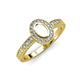 3 - Annabel Desire Oval Cut Semi Mount Halo Engagement Ring 