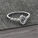 2 - Flora Desire Oval Cut Semi Mount Vintage Scallop Halo Engagement Ring 
