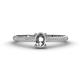 1 - Serina Desire Semi Mount 3 Row Shank Engagement Ring 