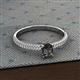 2 - Serina Desire Semi Mount 3 Row Shank Engagement Ring 