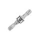 3 - Avril Desire Emerald Cut Semi Mount Twist Braided Shank Engagement Ring 