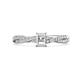1 - Avril Desire Emerald Cut Semi Mount Twist Braided Shank Engagement Ring 