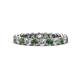 1 - Tiffany 2.80 mm Diamond and Lab Created Alexandrite Eternity Band 